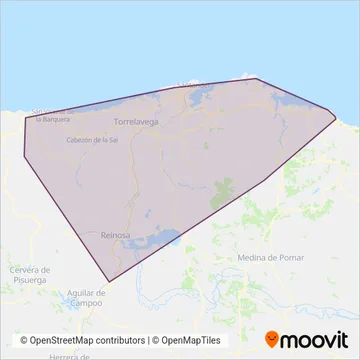 Turytrans,S.A. coverage area map