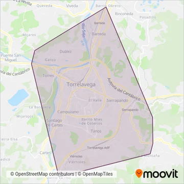 Torrebus coverage area map