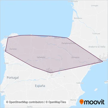 ALSA coverage area map