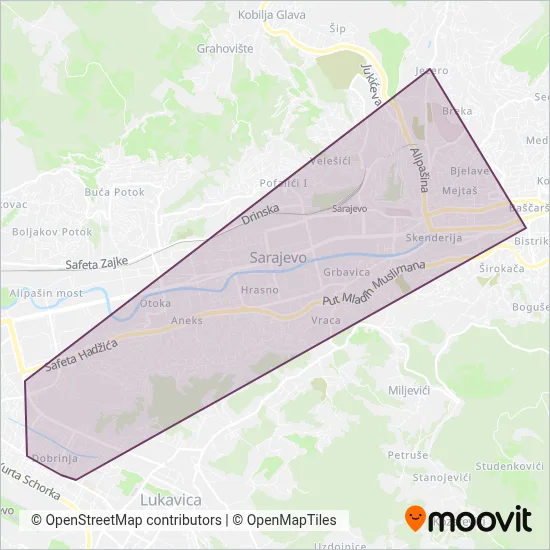 Gras (Subway) coverage area map