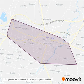 BST coverage area map