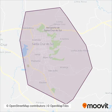 Consórcio TCS coverage area map
