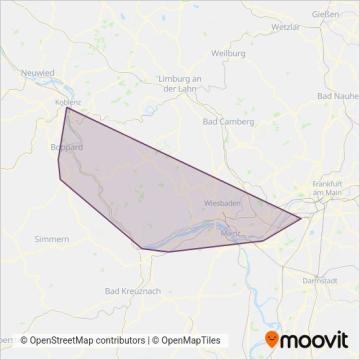 VRM (Rail) coverage area map