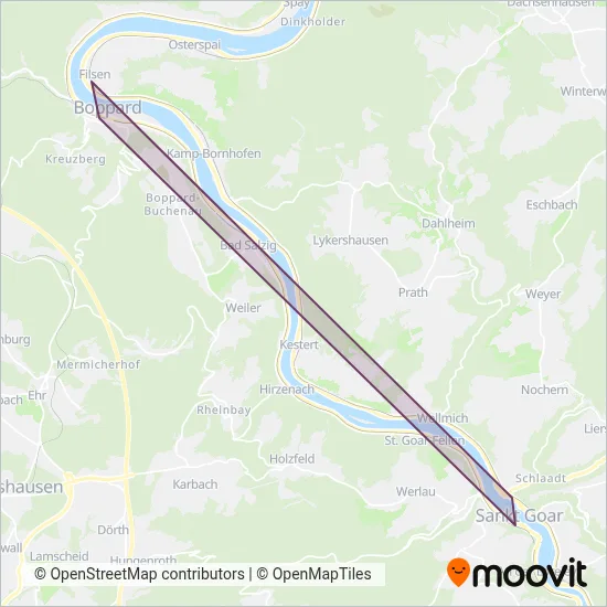 VRM (Ferry) coverage area map