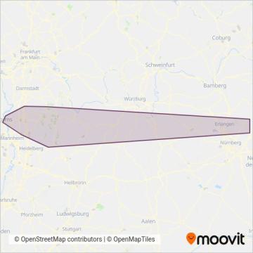 Verkehrsgesellschaft Gersprenztal/Sauter (Bus) coverage area map