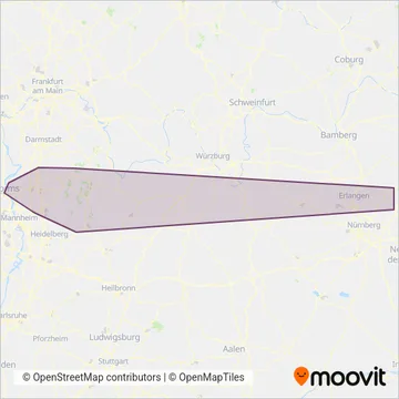 Verkehrsgesellschaft Gersprenztal/Sauter (Bus) coverage area map