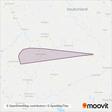 Ruftaxi coverage area map