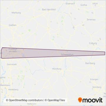 HLB Hessenbus Hofheim (Bus) coverage area map