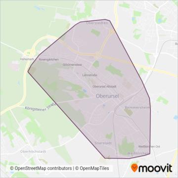 Stadtwerke Oberursel coverage area map