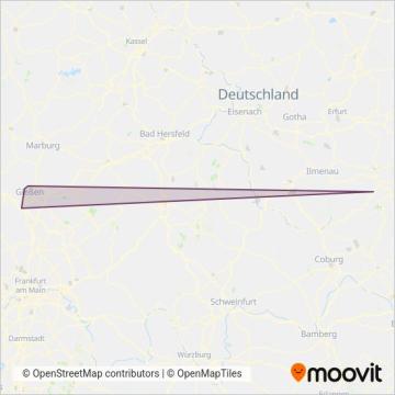 Схема покрытия компании Stadtwerke Gießen