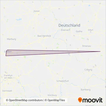 Схема покрытия компании Stadtwerke Gießen