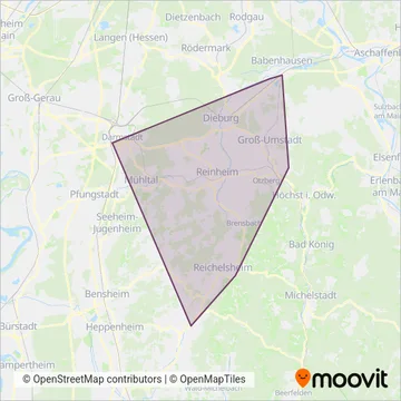 Omnibusbetrieb Winzenhöler GmbH + Co. KG coverage area map