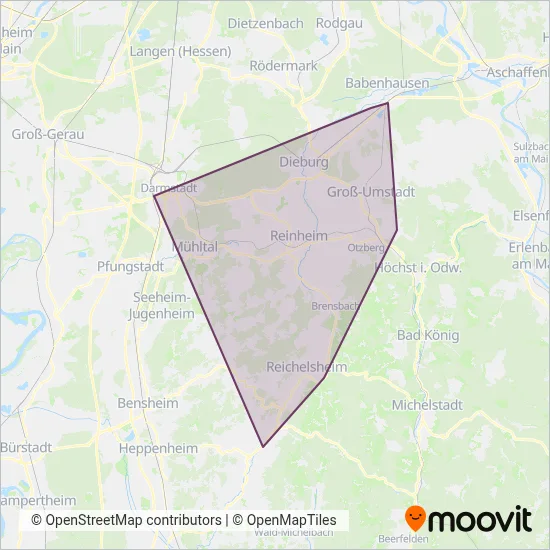 Omnibusbetrieb Winzenhöler GmbH + Co. KG Verbundsgebiet