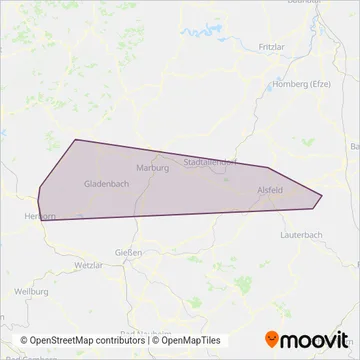 ALV Vogelsberg coverage area map