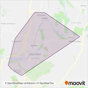 Fa. Stadtwerke Bad Vilbel GmbH coverage area map