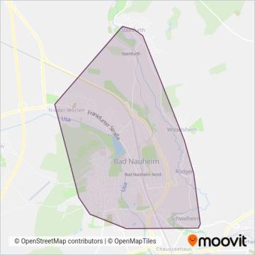 Stadtwerke Bad Nauheim coverage area map