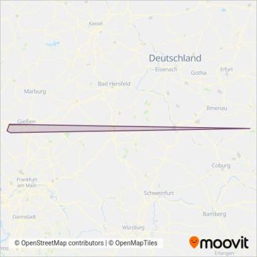 Wetzlarer Verkehrsbetriebe und Reisebüro GmbH coverage area map