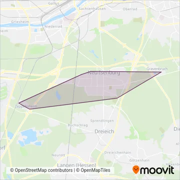 Stadtwerke Neu-Isenburg coverage area map