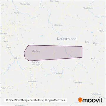 Verkehrsgesellschaft Lahn-Dill-Weil mbH (LDK) - Bus coverage area map