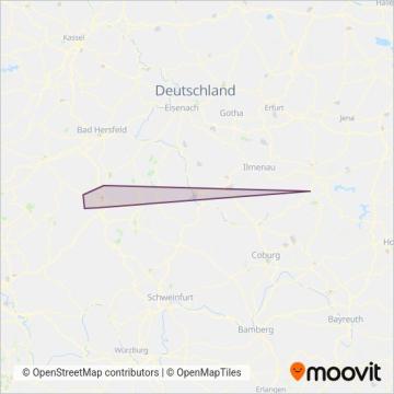 RhönEnergie Bus GmbH (Bus) coverage area map