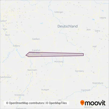 ESWE Verkehrsgesellschaft mbH coverage area map