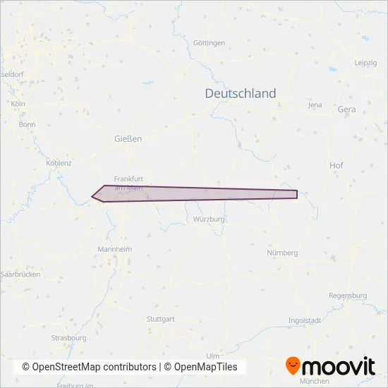 ESWE Verkehrsgesellschaft mbH coverage area map