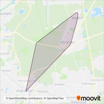 Becker-Bus GmbH+Co.KG, Langen (Bus) coverage area map