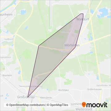 Becker-Bus GmbH+Co.KG, Langen (Bus) coverage area map