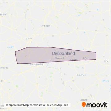 Frölich Reisen GmbH (Bus) coverage area map