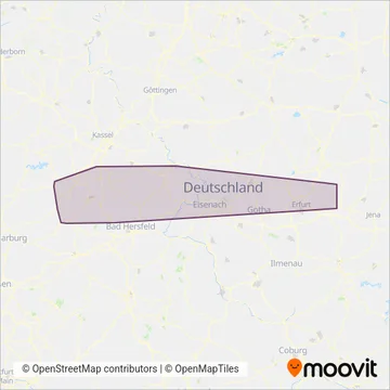 Frölich Reisen GmbH (Bus) coverage area map