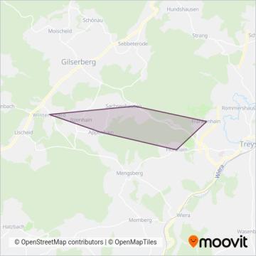 Knieling Touristik coverage area map