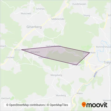Knieling Touristik coverage area map