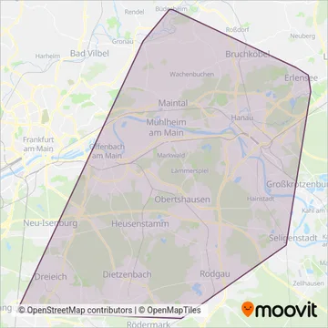 Racktours GmbH + Co. KG (Bus) coverage area map