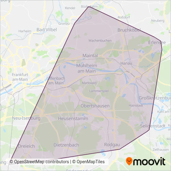 Racktours GmbH + Co. KG (Bus) Verbundsgebiet