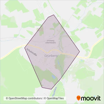 Stadt Grünberg coverage area map