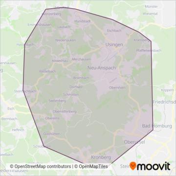 HLB Bus GmbH (Bus) coverage area map
