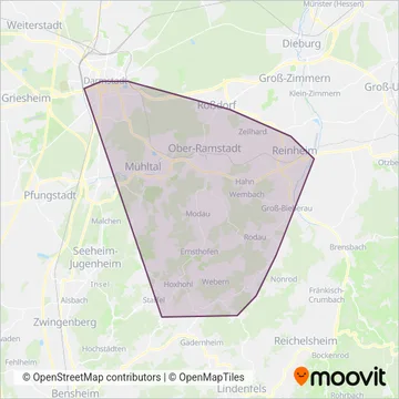 FS Omnibus GmbH & Co. KG coverage area map