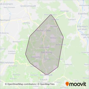 Omnibusbetrieb Lust coverage area map