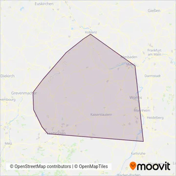 SÜWEX coverage area map
