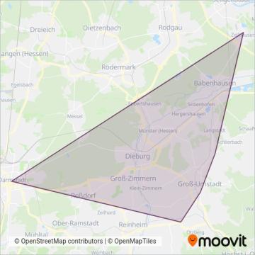 VIAS Rail GmbH (Bus) coverage area map
