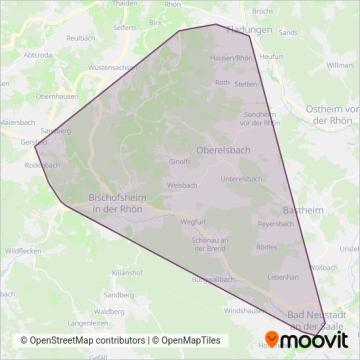 Strasse coverage area map