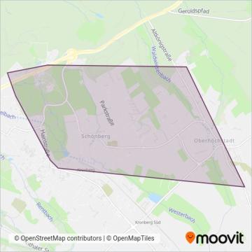 Stadtbus Kronberg im Taunus1 coverage area map