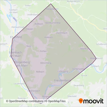 Miltenberg-Elsavatal coverage area map