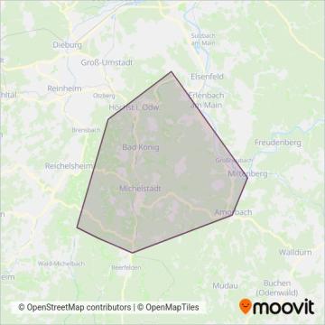 Busverkehr Wissmüller coverage area map
