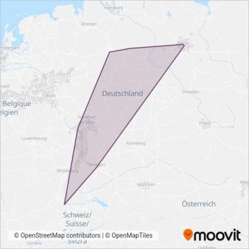 FlixTrain-de coverage area map