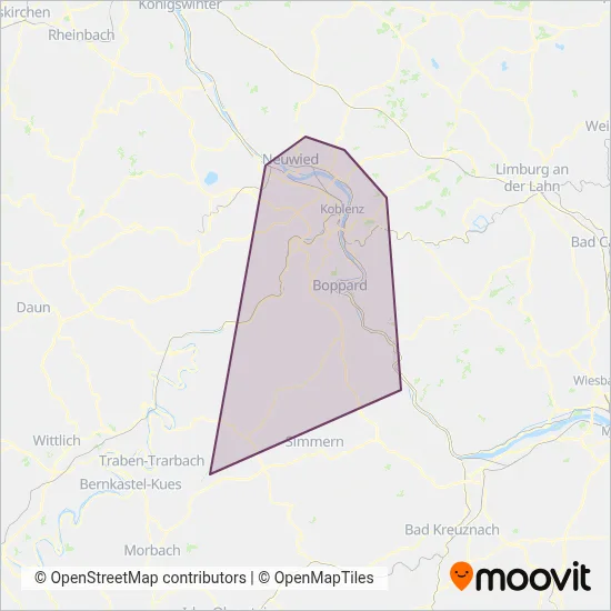 KVG Zickenheiner GmbH coverage area map