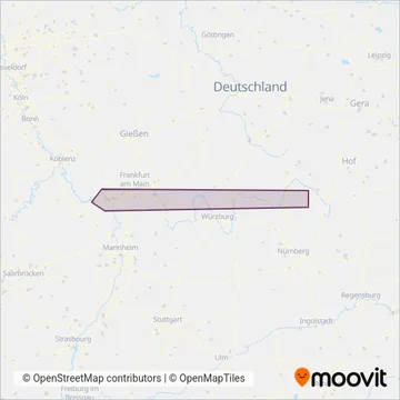 Схема покрытия компании Mainzer Mobilität (Автобус)