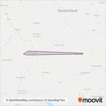Verkehrsbetriebe Leininger Land/Behles coverage area map