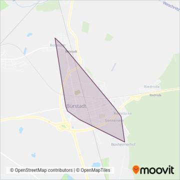 Reisedienst Walter Müller Biblis coverage area map