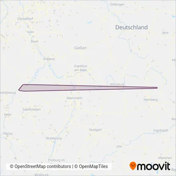 Схема покрытия компании Stadtwerke Trier